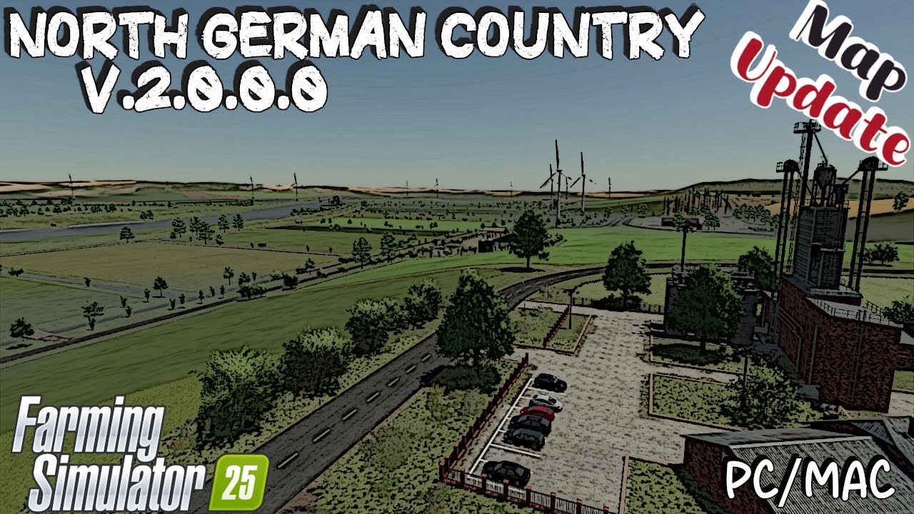 Обновление карты | Северная Германия | Только для ПК/MAC | Версия 2.0.0.0 | Farming Simulator 25