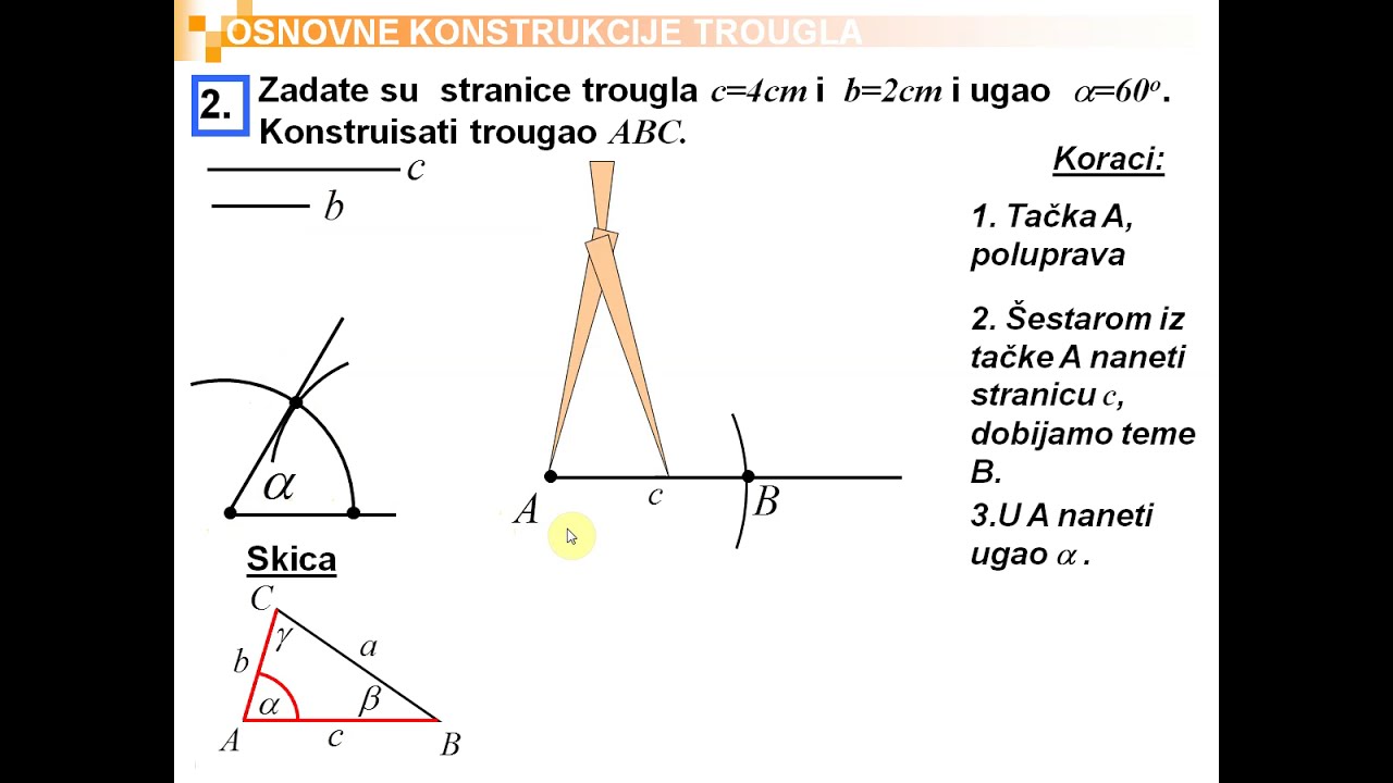 ŠESTI 040 Osnovne konstrukcije trougla