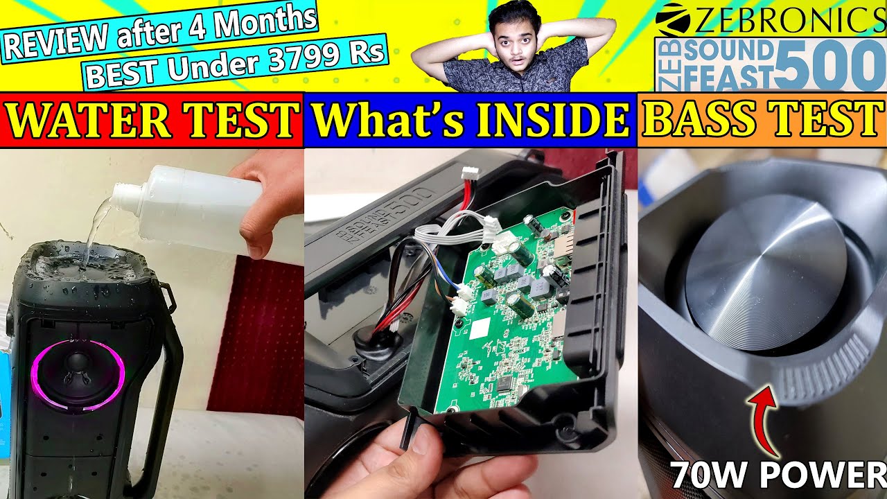 Zebronics ZEB SOUND FEAST 500 LONG TERM Review | AFTER 4 MONTHS OF USAGE | WATER TEST #TEARDOWN