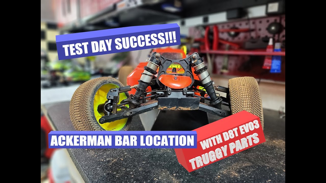 HB Racing D819RS test day using the truggy Ackerman bar...successful results at the end!