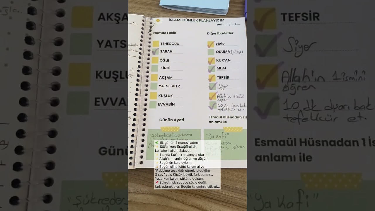 21 g&uuml;nde k&uuml;&ccedil;&uuml;k adımlarla ibadetlerimizde devamlılık kazanıyoruz&hellip; 15/21