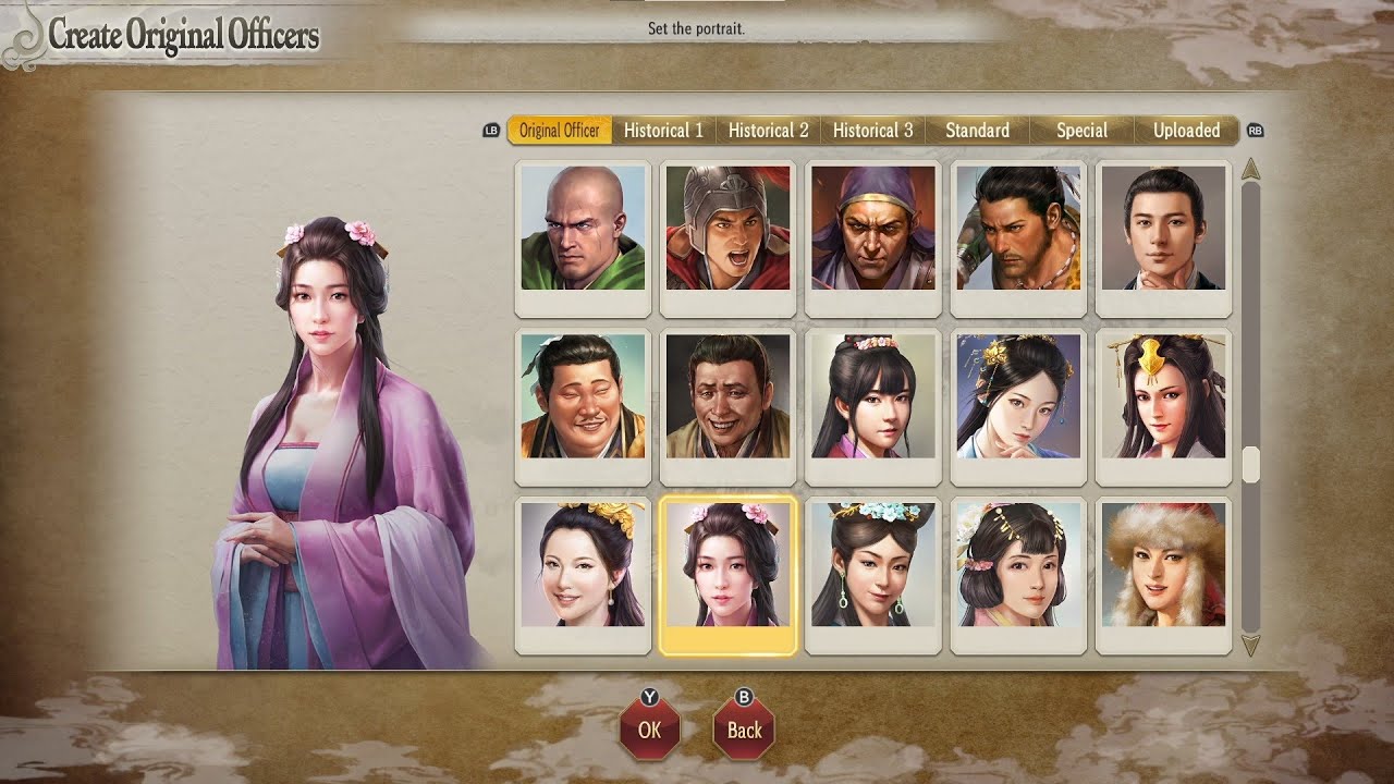 Romance of the Three Kingdoms 8 Remake All Original Officers Portraits