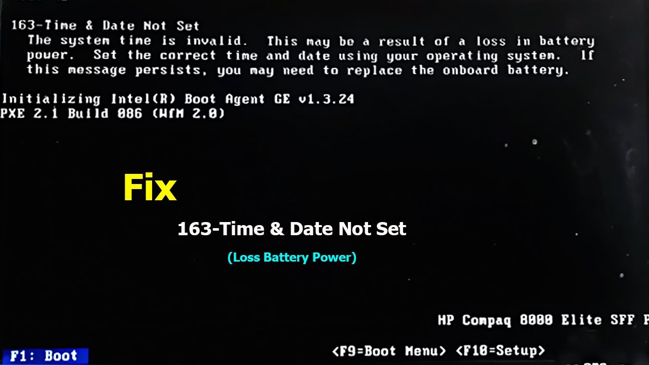 163-Time and Date Not Set Error | Real- Time clock Power loss | How to Fix same error issue