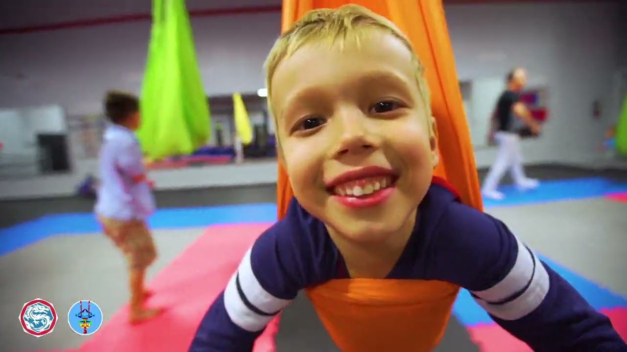Kids Aerial Yoga Class.