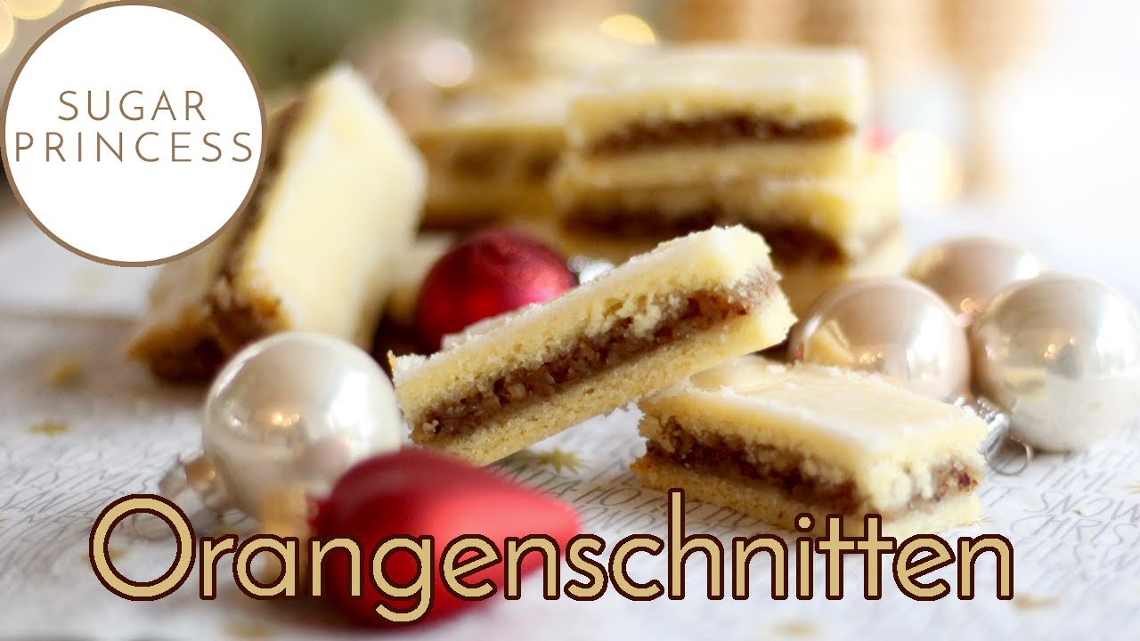 Saftige Orangenschnitten/ Köstliche Weihnachtsplätzchen mit Nüssen | Rezept von Sugarprincess