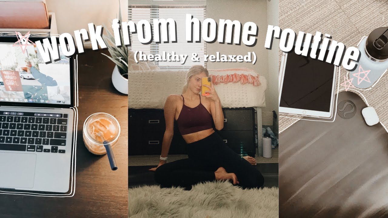 WORK FROM HOME ROUTINE! + productivity tips, video editing tips