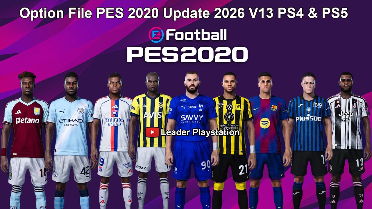Файл настроек PES 2020 Обновление 2026 V13 PS4 и PS5