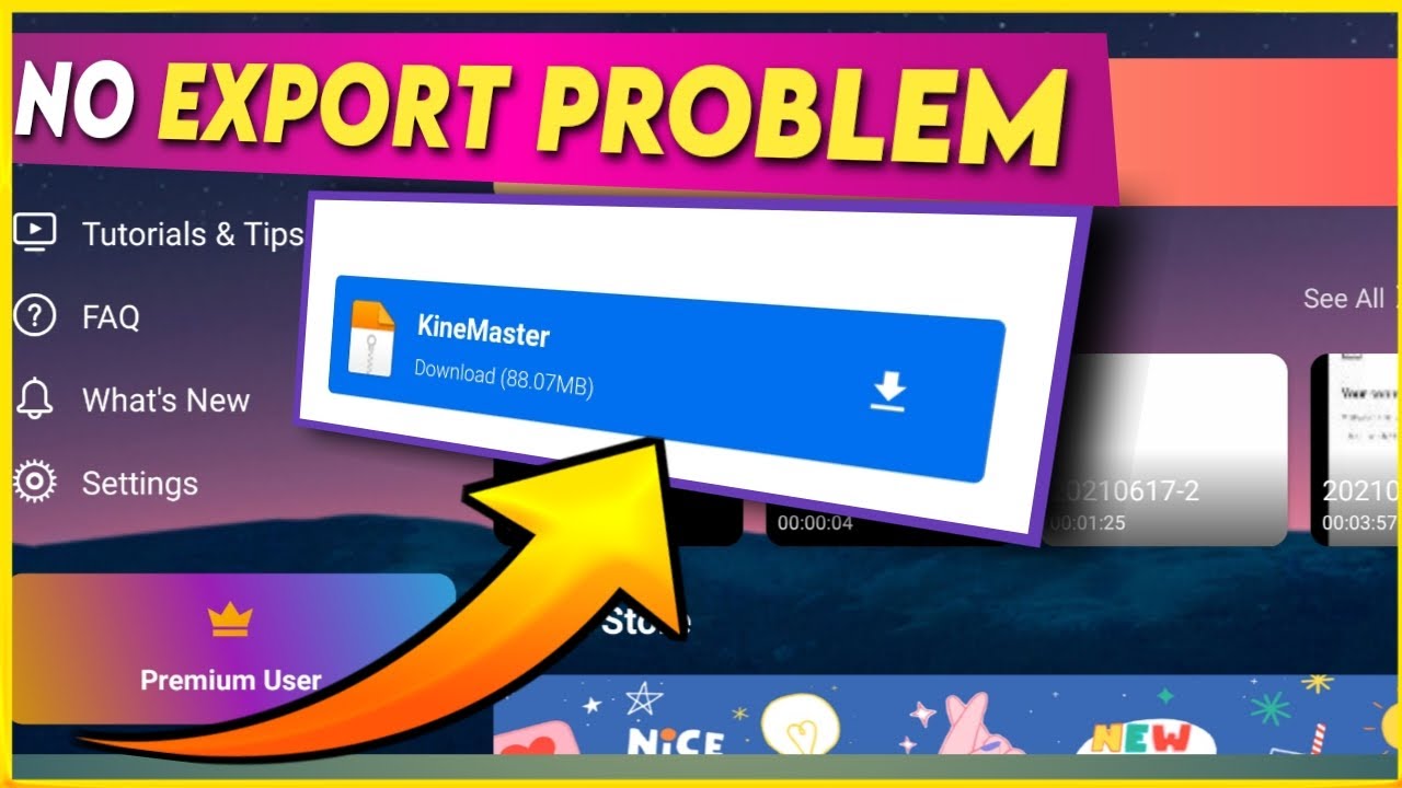 No export problem | How to download kinemaster 5.0.1 version | serasuvo
