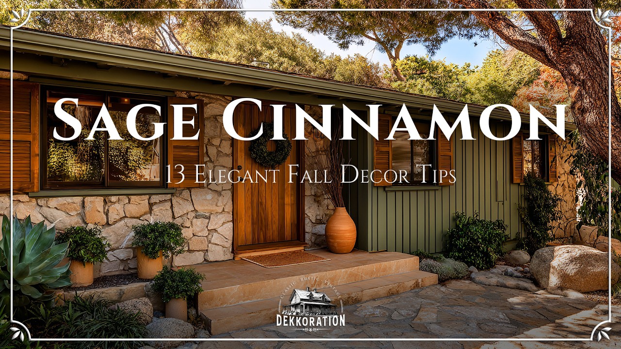 13 Elegant & Cozy Fall Decor Tips Using Sage Green & Cinnamon | Timeless Autumn Interior Ideas