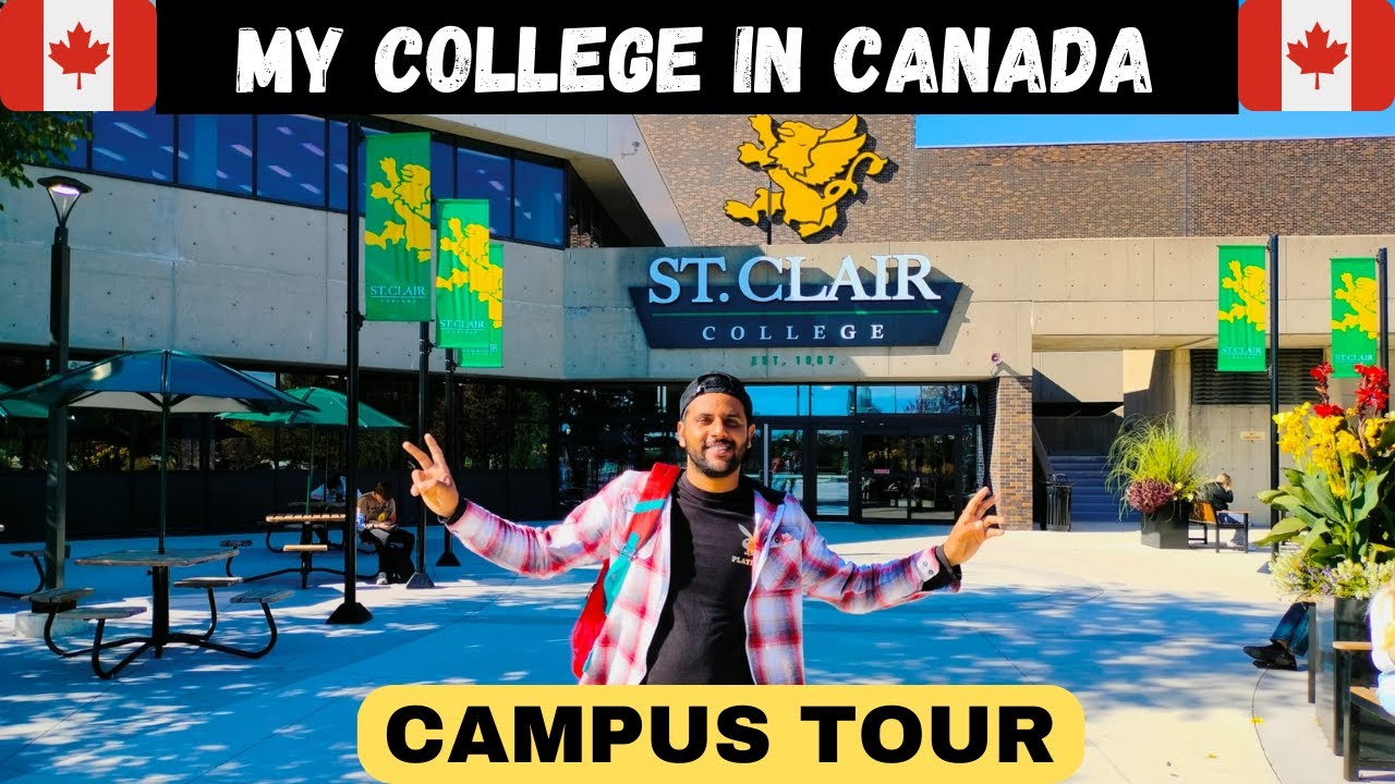 My College in Canada 🇨🇦 St. Clair College || Campus Tour || Windsor
