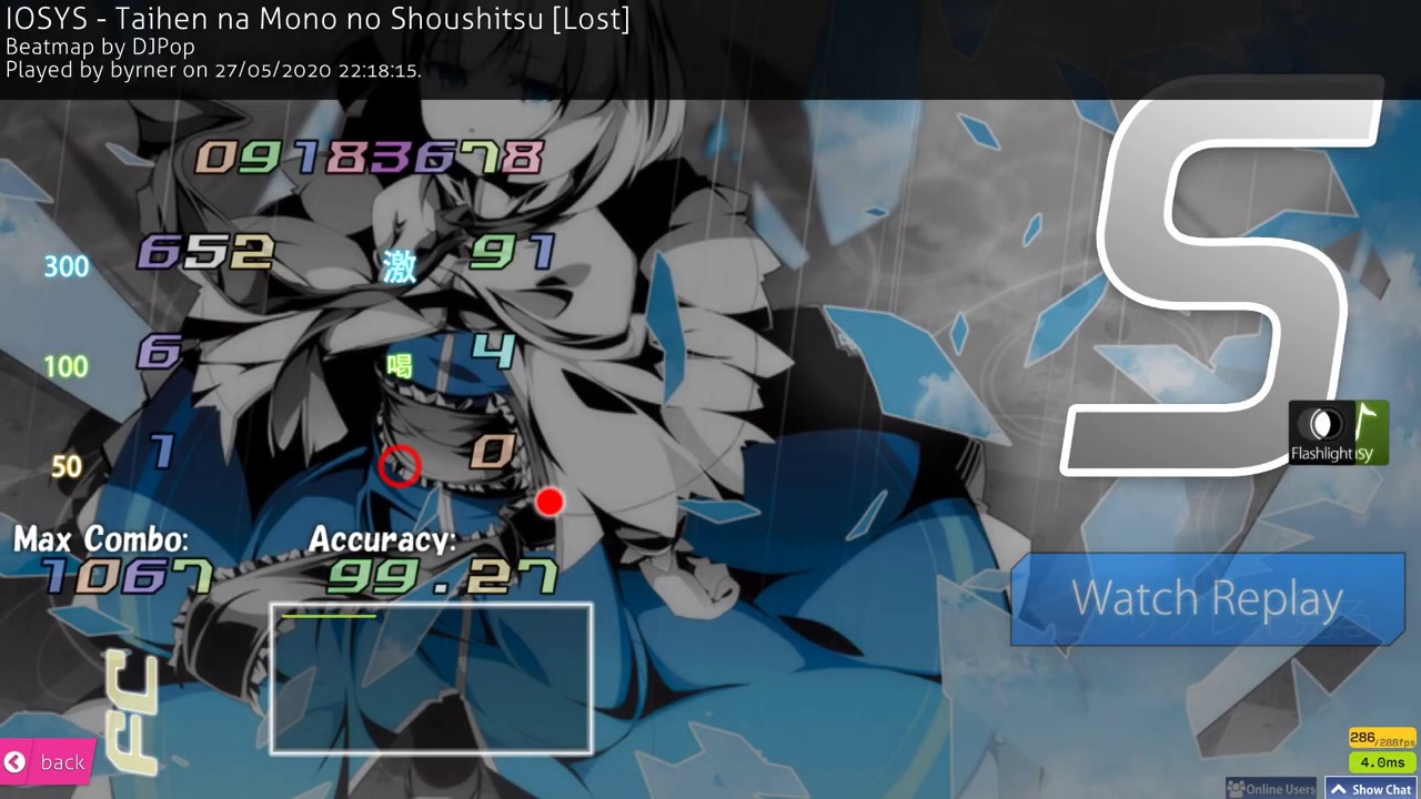 IOSYS - Taihen na Mono no Shoushitsu [Lost] + EZFL 99.27% FC