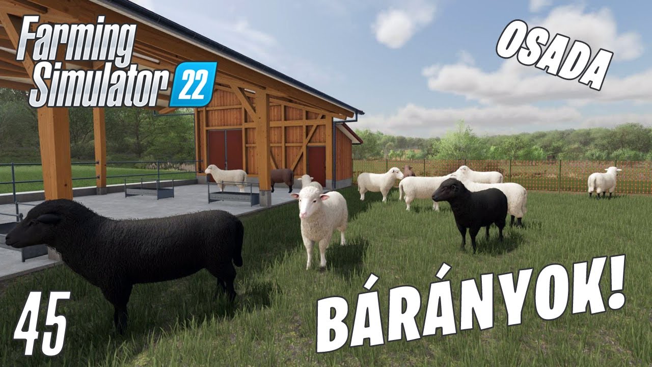 Farming Simulator 22 LIVE #45 -  BÁRÁNYOK! Osada #4