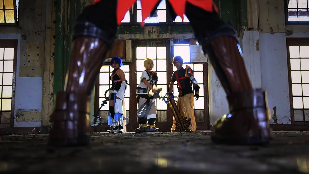 kingdom hearts birth by sleep live action (fun art opening cover)