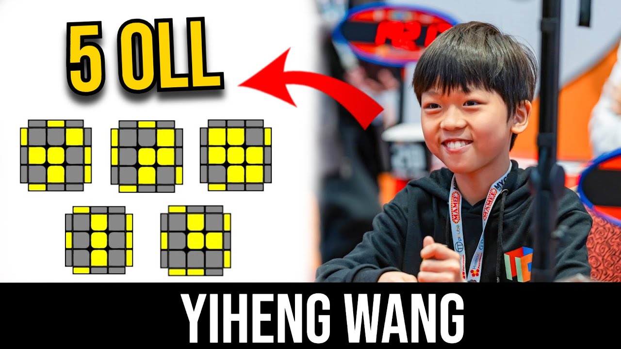 5 OLL de YIHENG WANG Algoritmos y Fingertricks 🥕 Friki por Accident 🤠