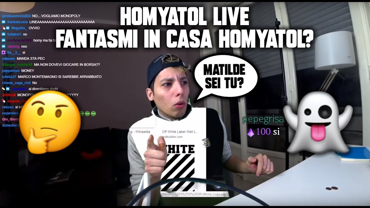 Homyatol live - FANTASMI IN CASA HOMYATOL?🤔👻