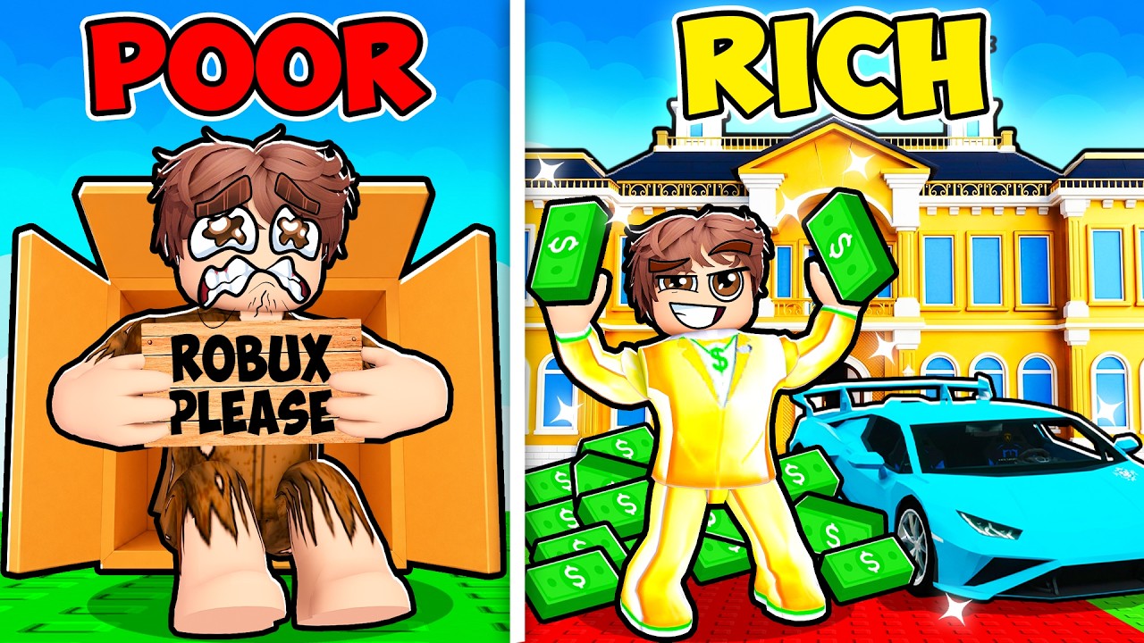 Going From POOR To RICH in Roblox!