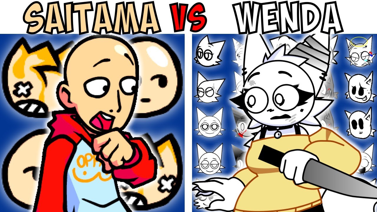 ALL ONE-PUNCH MAN VS WENDA TEST | FNF Character Test | Gameplay VS Playground