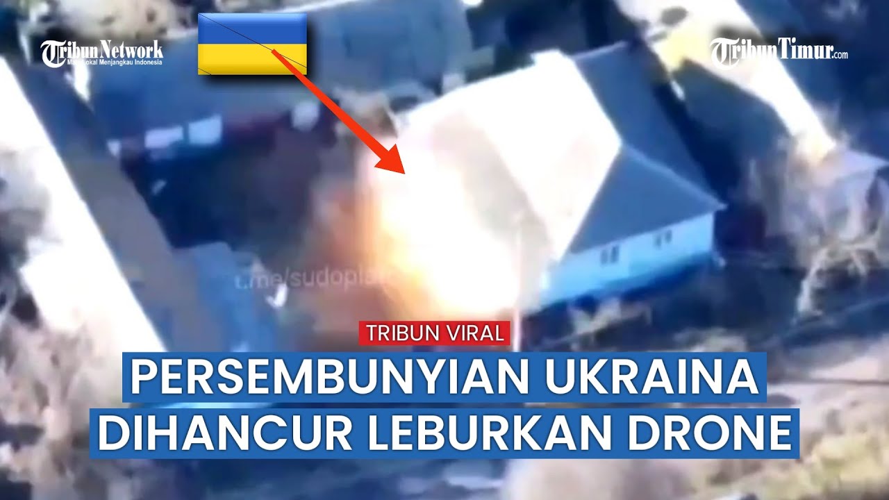 Drone Rusia Hancurkan Bangunan yang Dihuni Tentara Ukraina hingga Mobilnya di Kursk