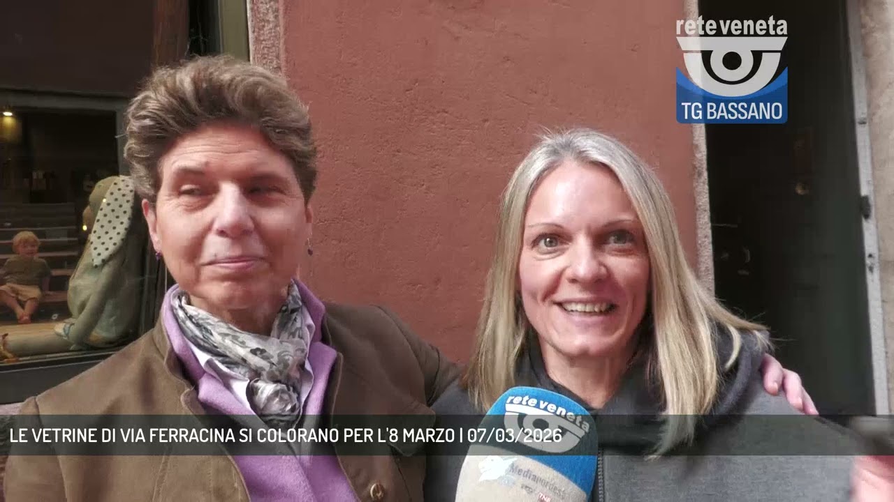 LE VETRINE DI VIA FERRACINA SI COLORANO PER L'8 MARZO | 07/03/2026