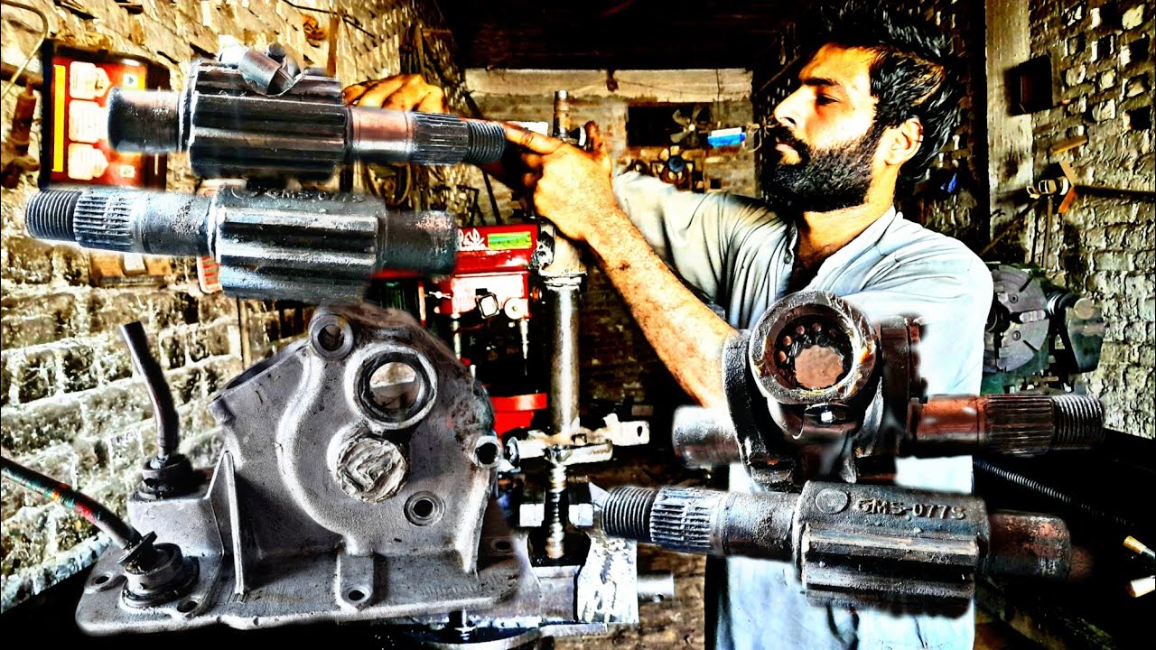 How to repair steering box massey tractor in workshop