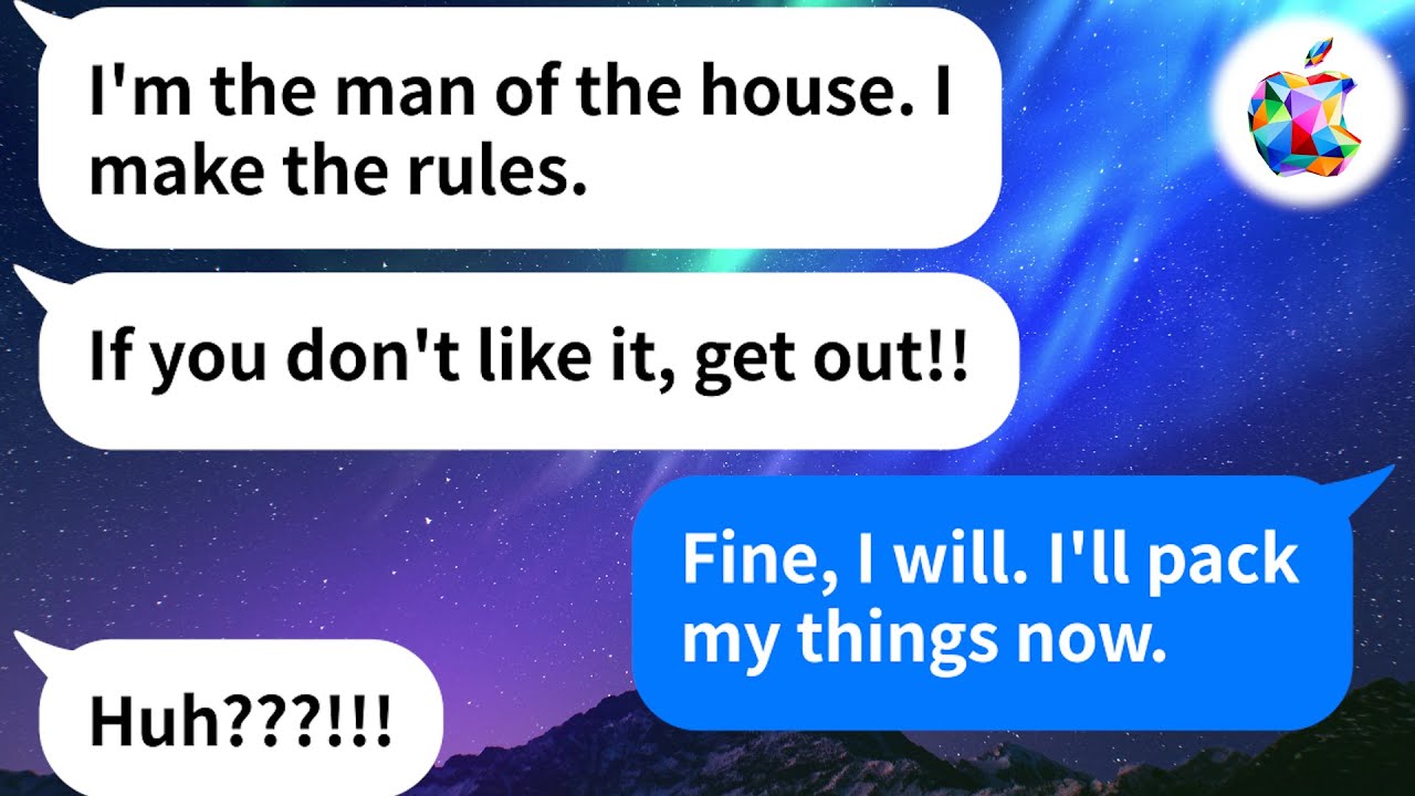 【Apple】My husband invites his family over every weekend but won't let me invite mine. When I leave..