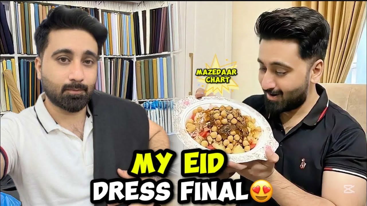 Eid Ke Liye Naya Dress Le Liya 😍 | Wife Ne Banai Zabardast Chart | Ramzan Mubarak 🥰