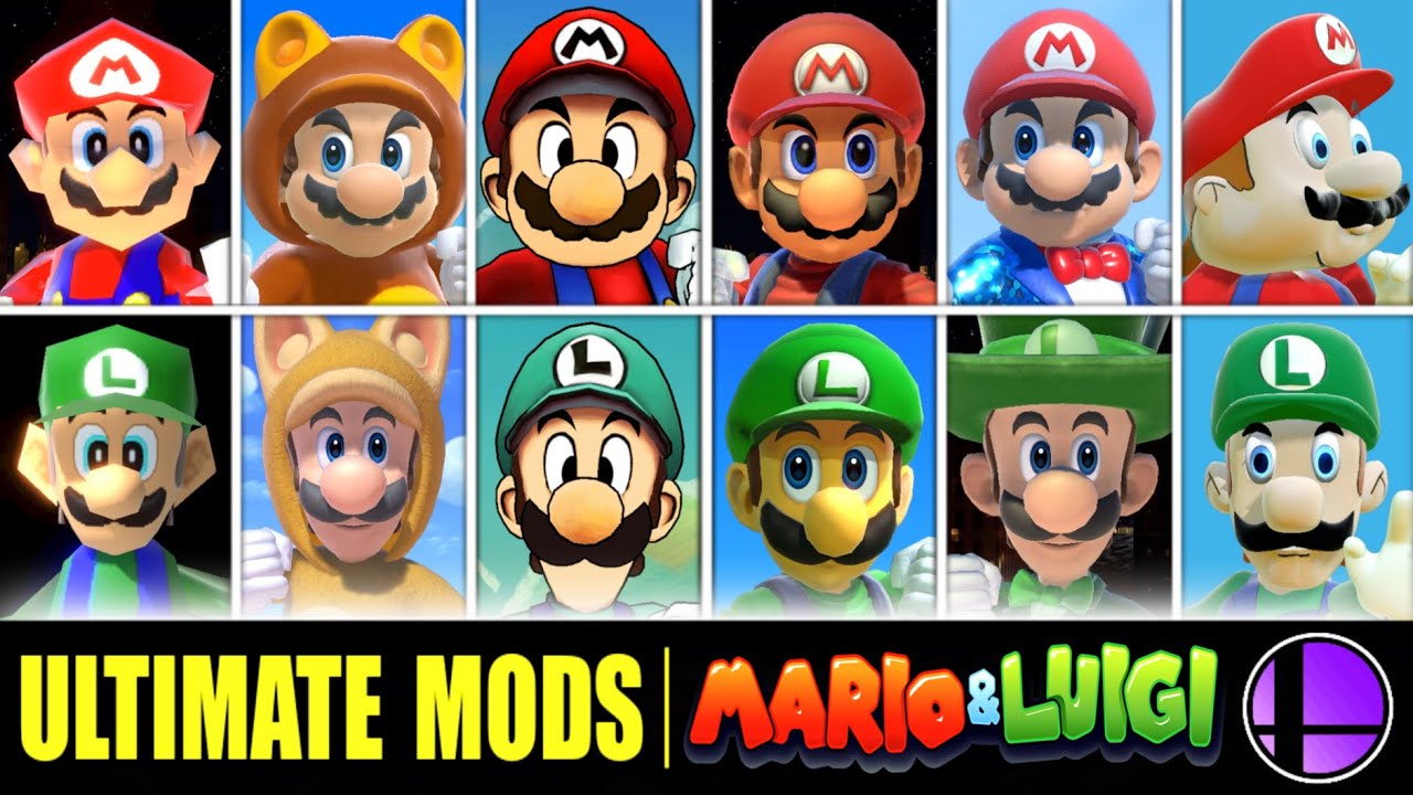 Mario & Luigi Mods in SMASH ULTIMATE!