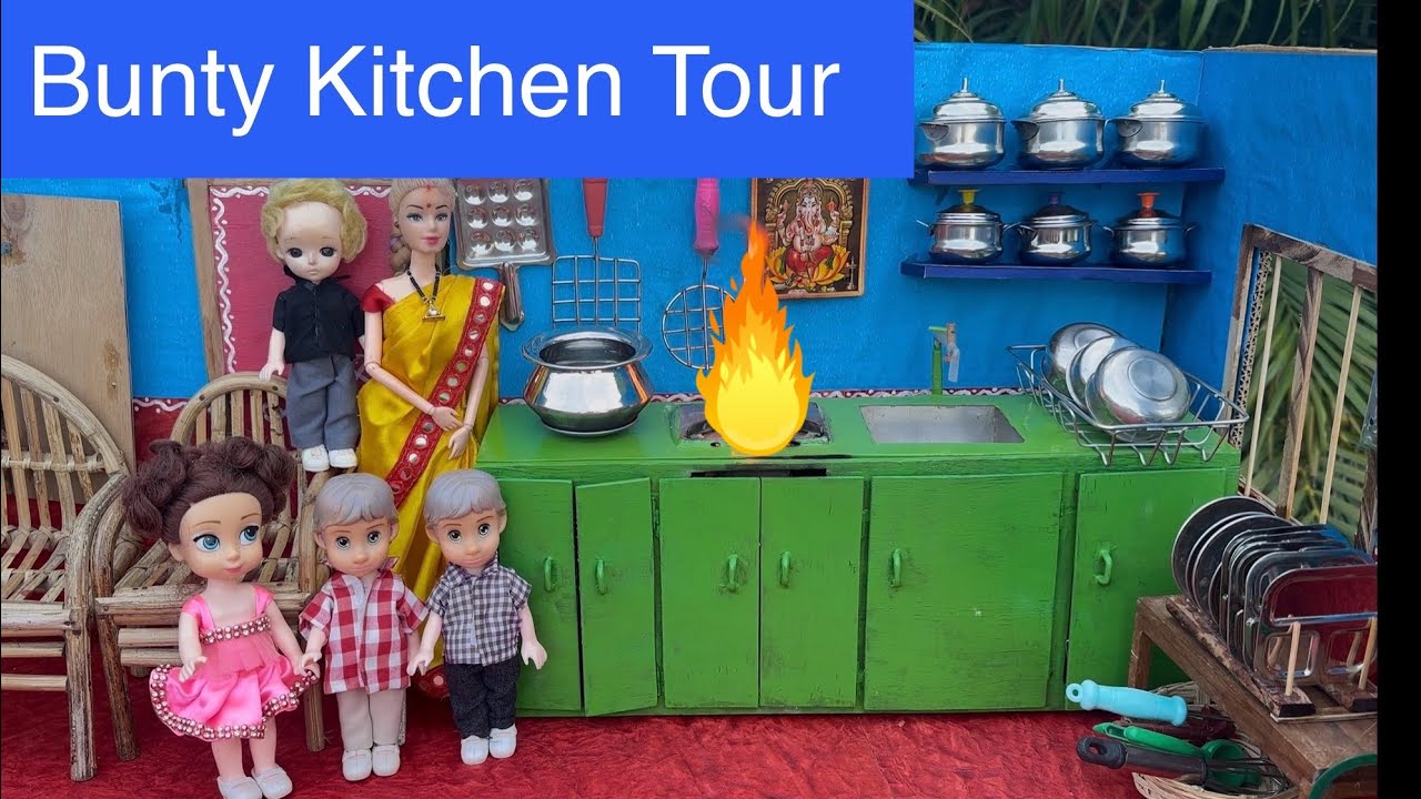 மனவாசனான் Barbie doll videos Tamil- Episode 34 Bunty Chintu Kitchen Tour | Classic Mini Food