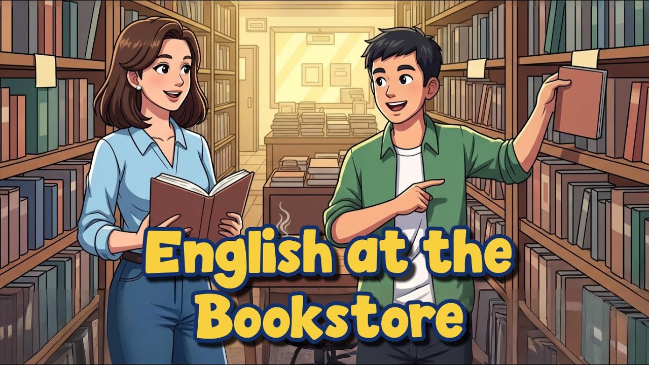 English Conversation at the Bookstore 📚 | Daily English Practice for Beginners