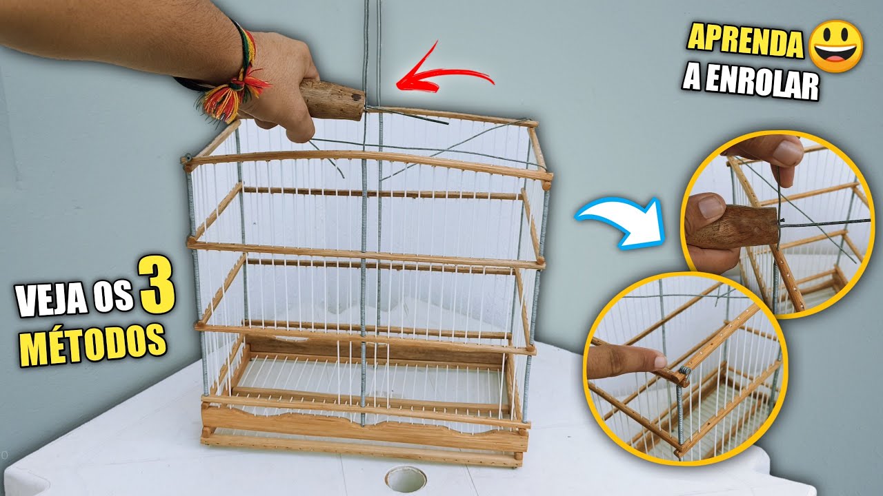 Como ENROLA o ( ARAME ) | depois de  terminar a gaiola!