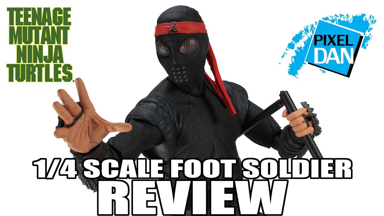 Foot Soldier NECA Toys Teenage Mutant Ninja Turtles Movie 1/4 Scale Figure Video Review