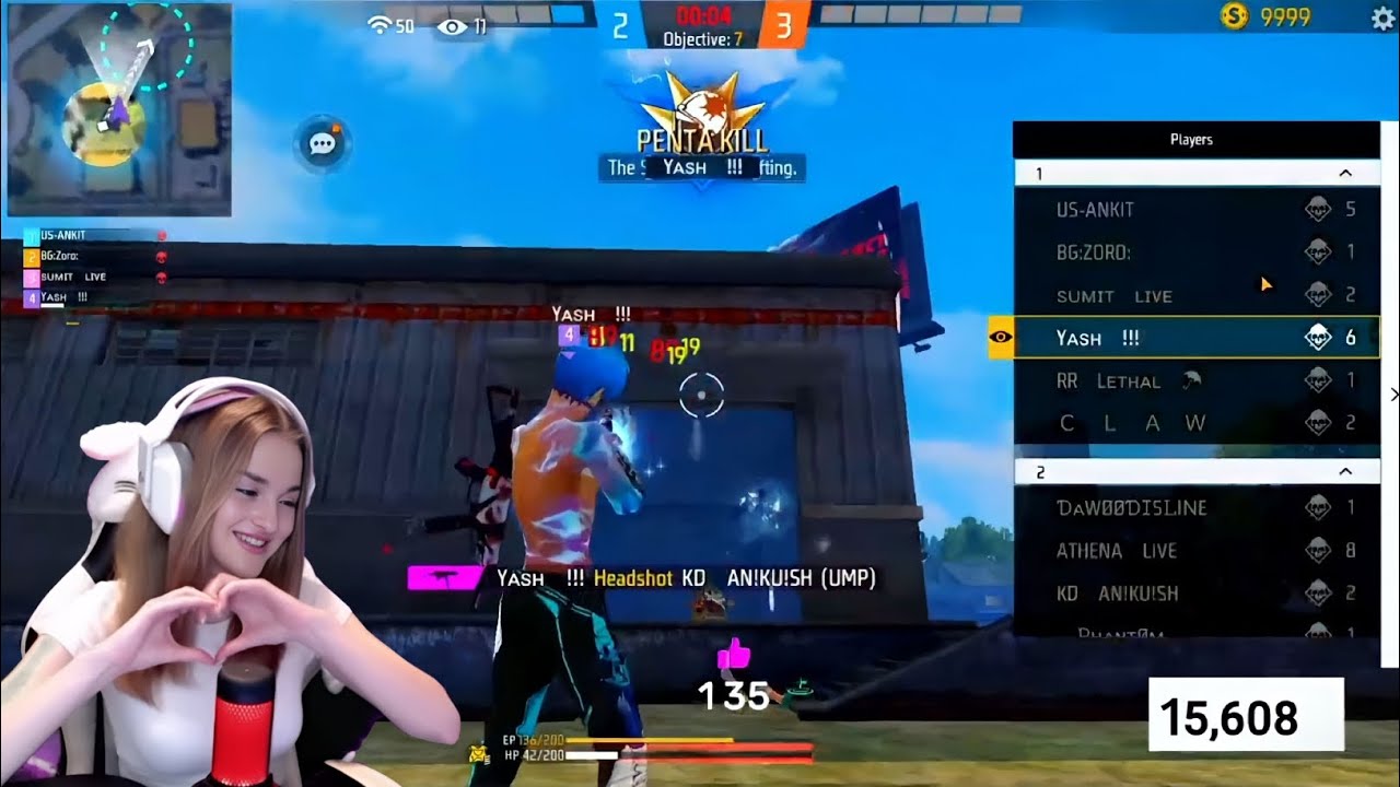 Russian girl Reaction On My Gameplay 🔥🥵@babyyyff @NonstopGaming_ #nonstopgaming #babyff