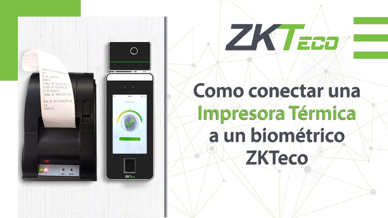 Como Conectar una Impresora Térmica a un Biométrico ZKTeco