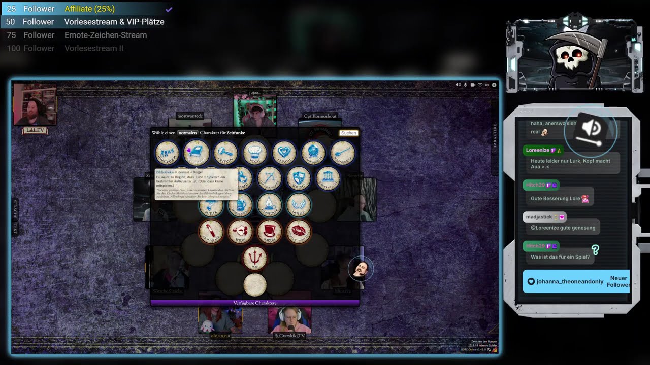 Spontane Runde Chaos mit Blood on the Clocktower mit vielen netten Leuten - 12.01.2026