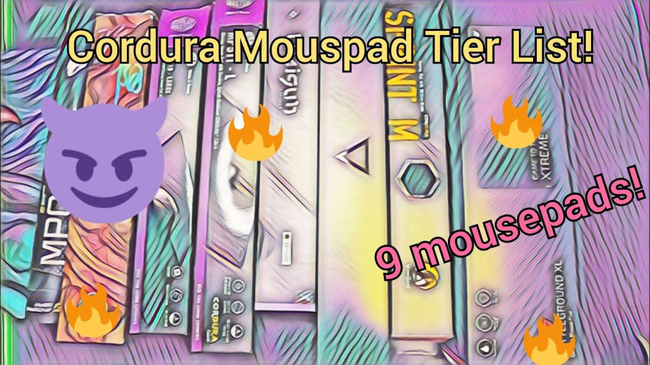 Hardware Unplugged's Cordura mousepad tier list! 🔥🔥🔥