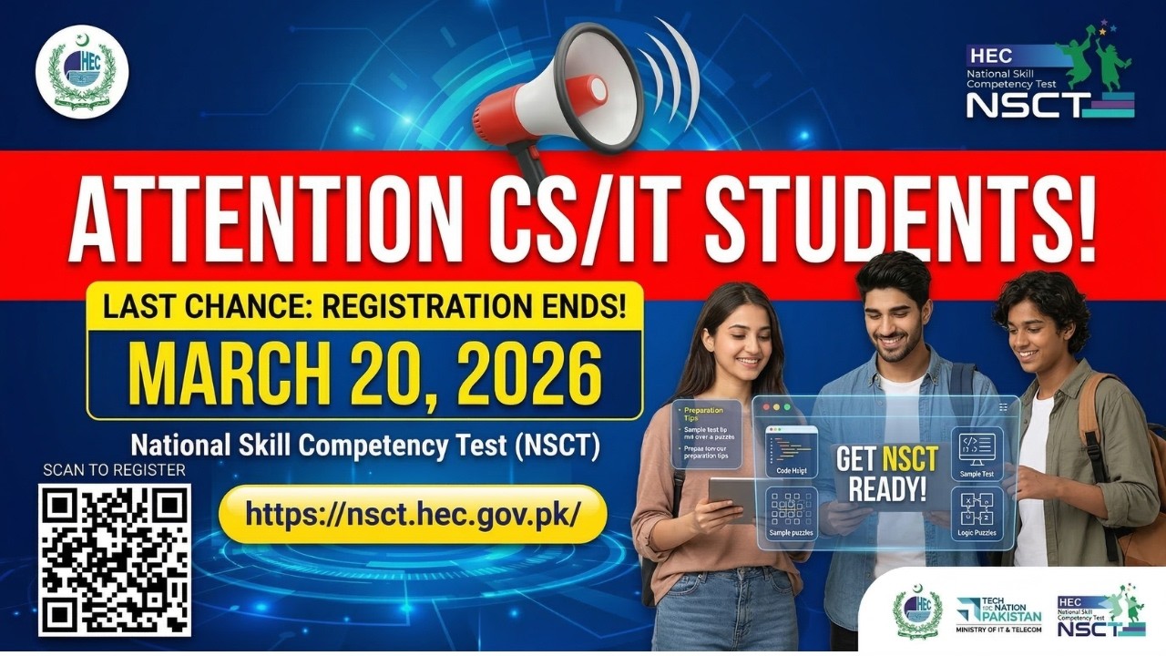 HEC National Skill Competency Test (NSCT) 2026 for IT Graduates | Check Eligibility & Requirements