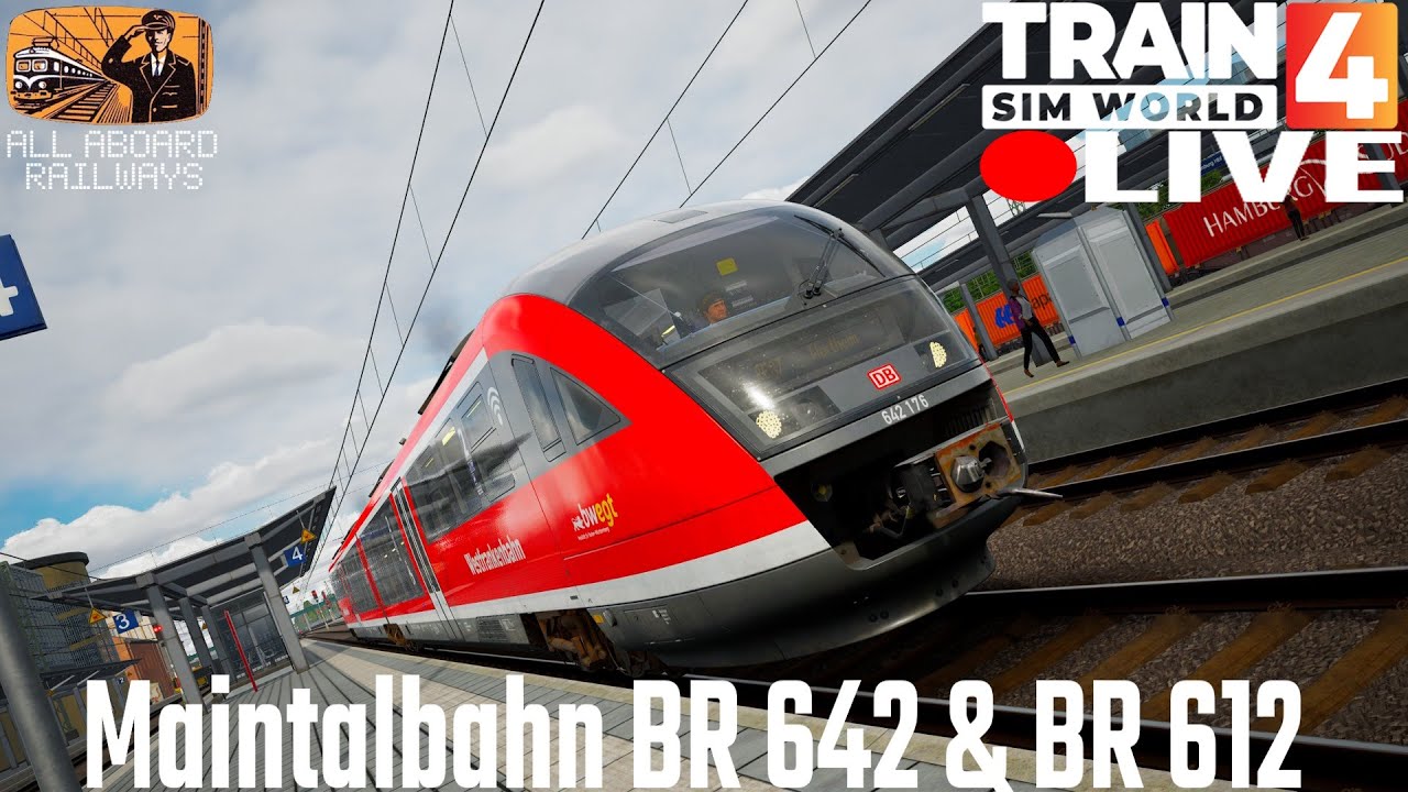 Maintalbahn BR 642 & BR 612 Train Sim World 4 LIVE 🔴 Sunday 17th December 2023