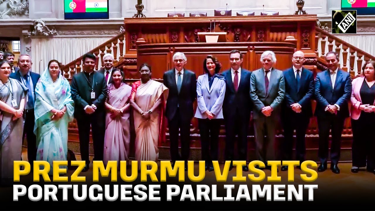 President Droupadi Murmu visits Assembleia da República-the Portuguese Parliament in Lisbon