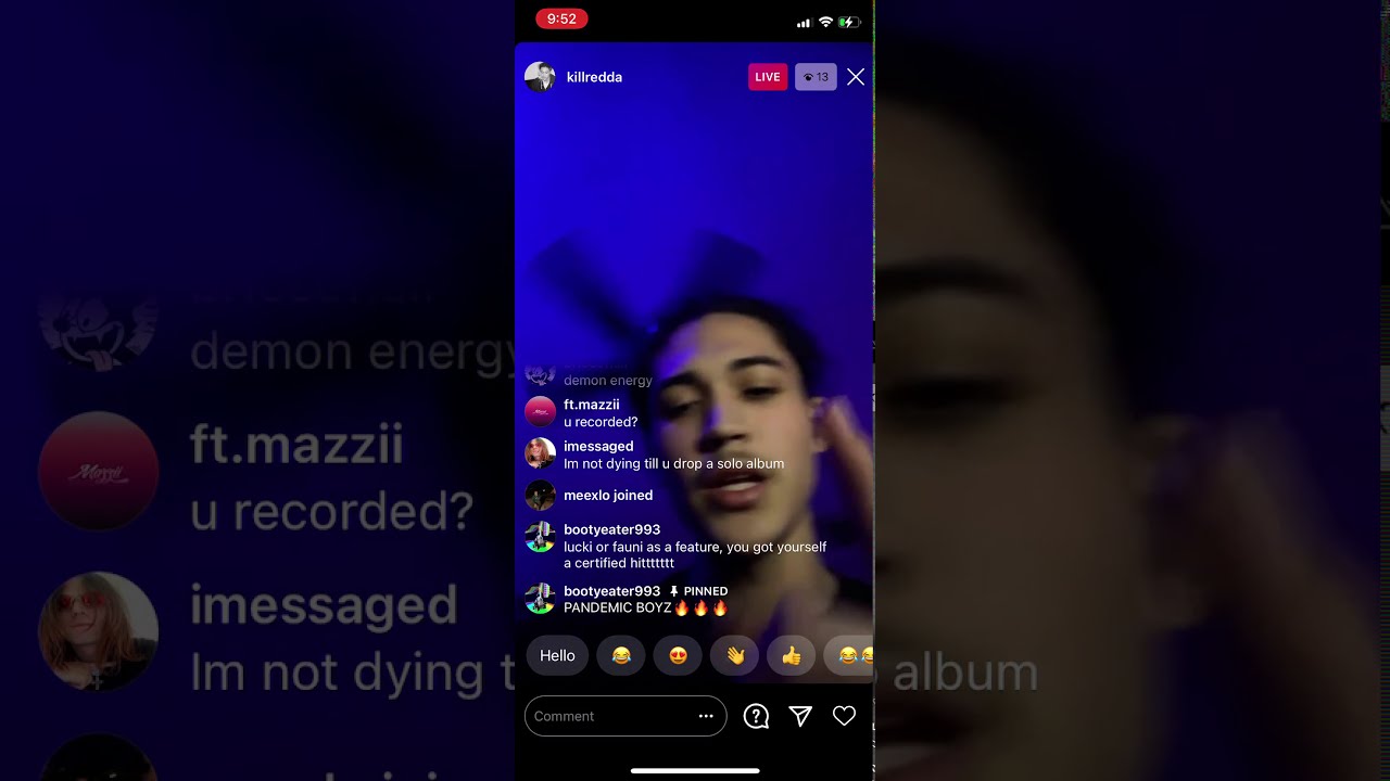 REDDA playing beats + snippets from new tape on live 👽