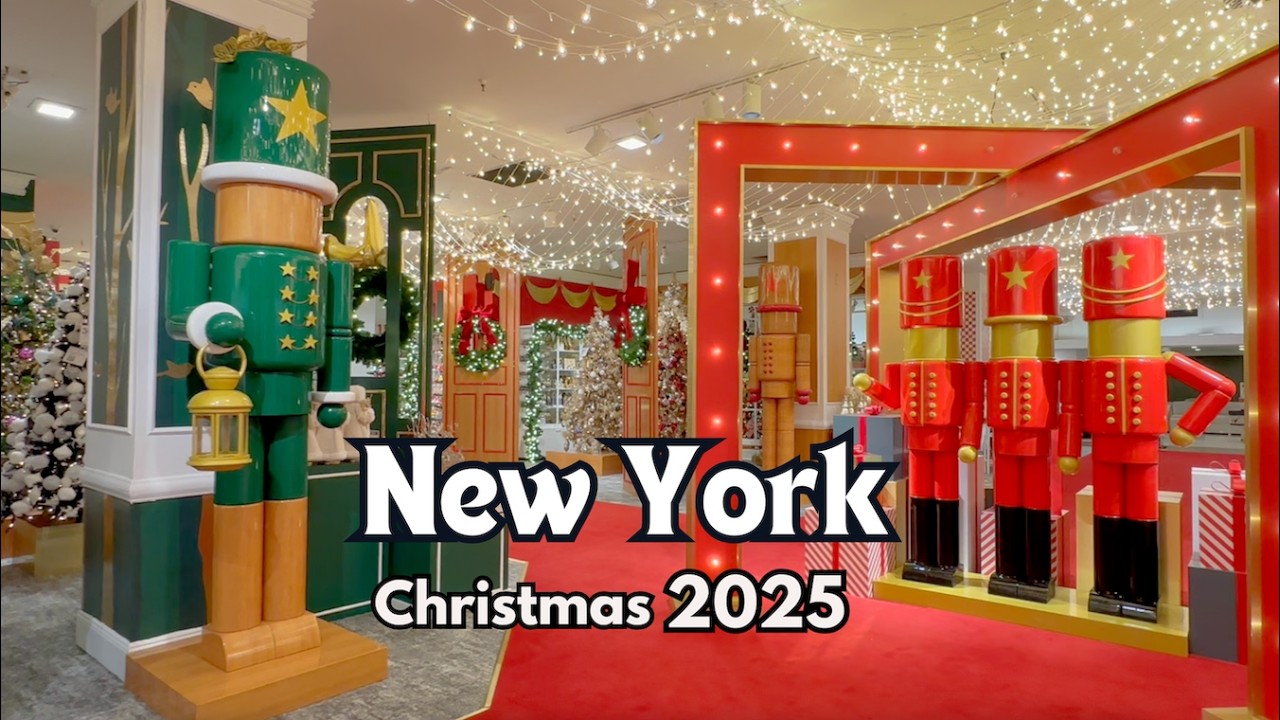 4K NYC Christmas Walk | Early Walkthrough of Macy&rsquo;s Holiday Lane 2025 🎅✨
