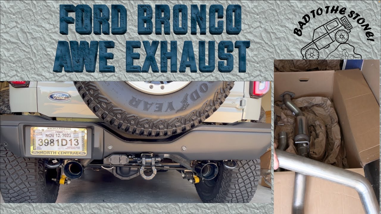 AWE Exhaust Install On 2023 Ford Bronco Badlands - No Lift Home Garage