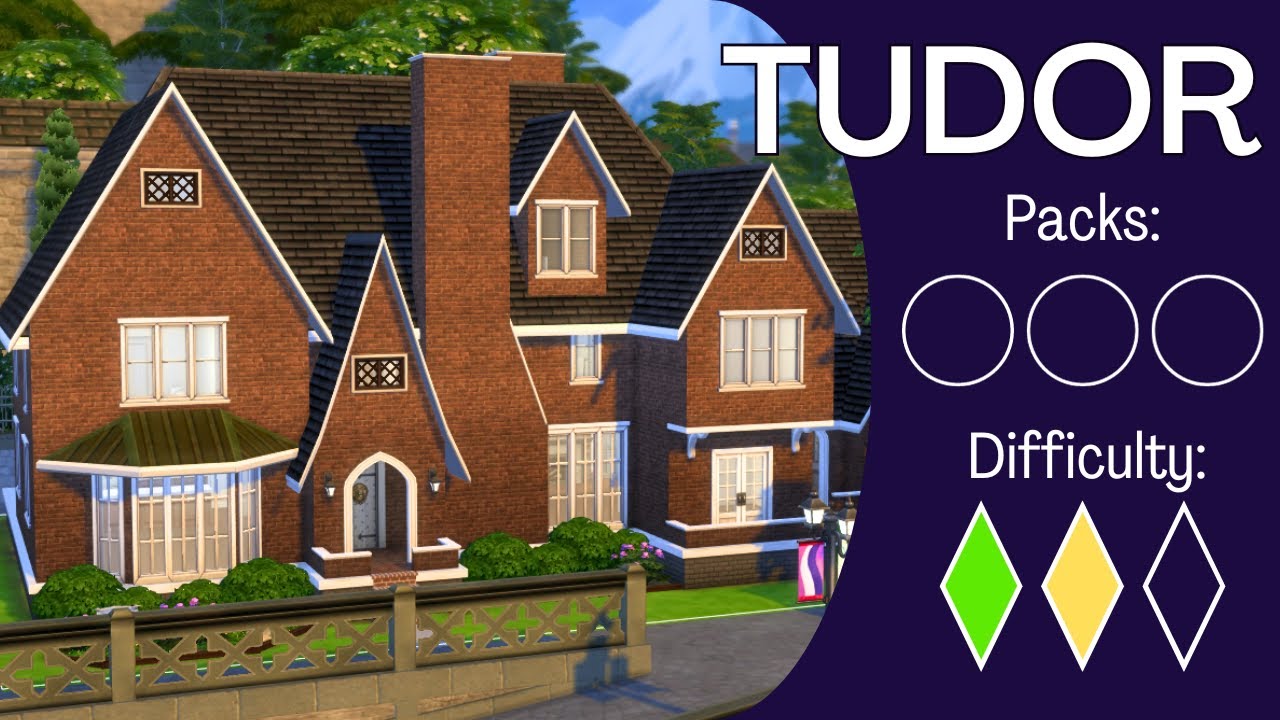 How To Build an AMERICAN TUDOR Like a Nerd - Base Game In-Depth Sims 4 Building Tutorial