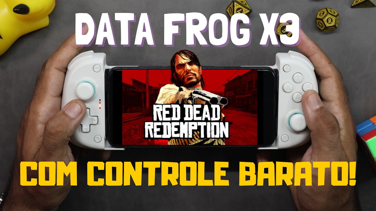 DATA FROG X3 - TESTEI RED DEAD REDEMPTION NO ANDROID COM CONTROLE BARATO!