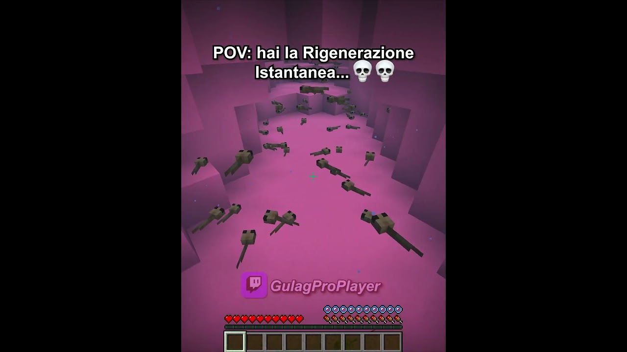 quando hai la rigenerazione istantanea... 💀 #minecraft #shorts