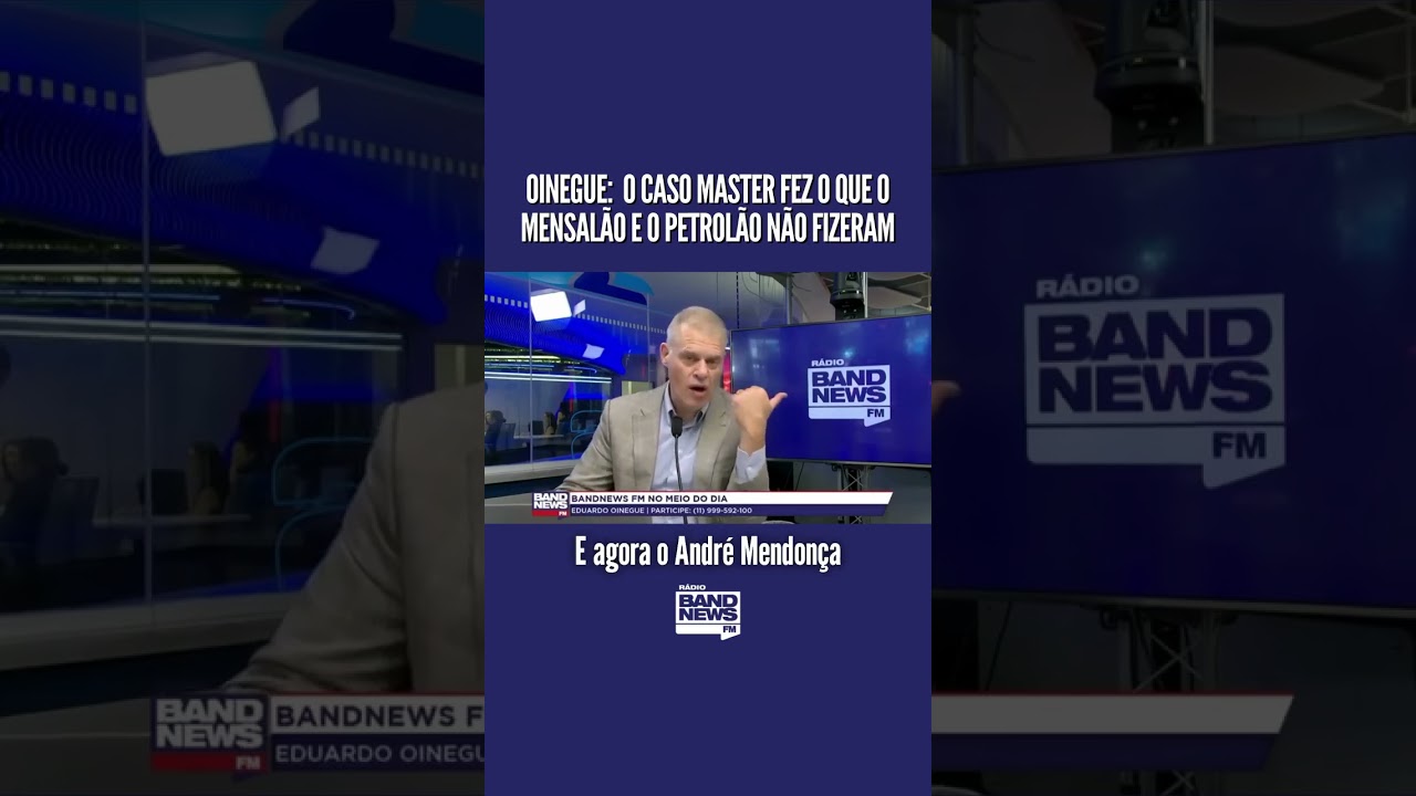 Eduardo Oinegue, avaliou que o caso Master, envolvendo o banqueiro Daniel Vorcaro...