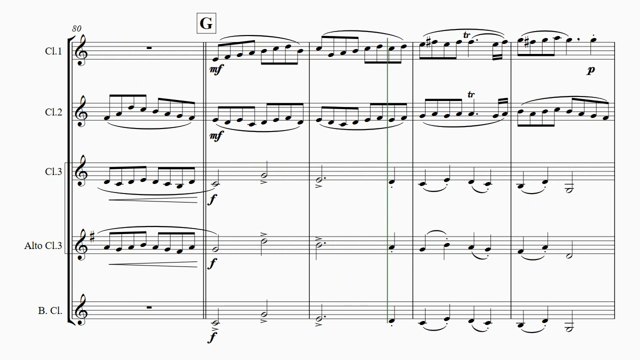 Fugue G Minor - (the 'little') - BWV 578 - Swing - Clarinet Quartet
