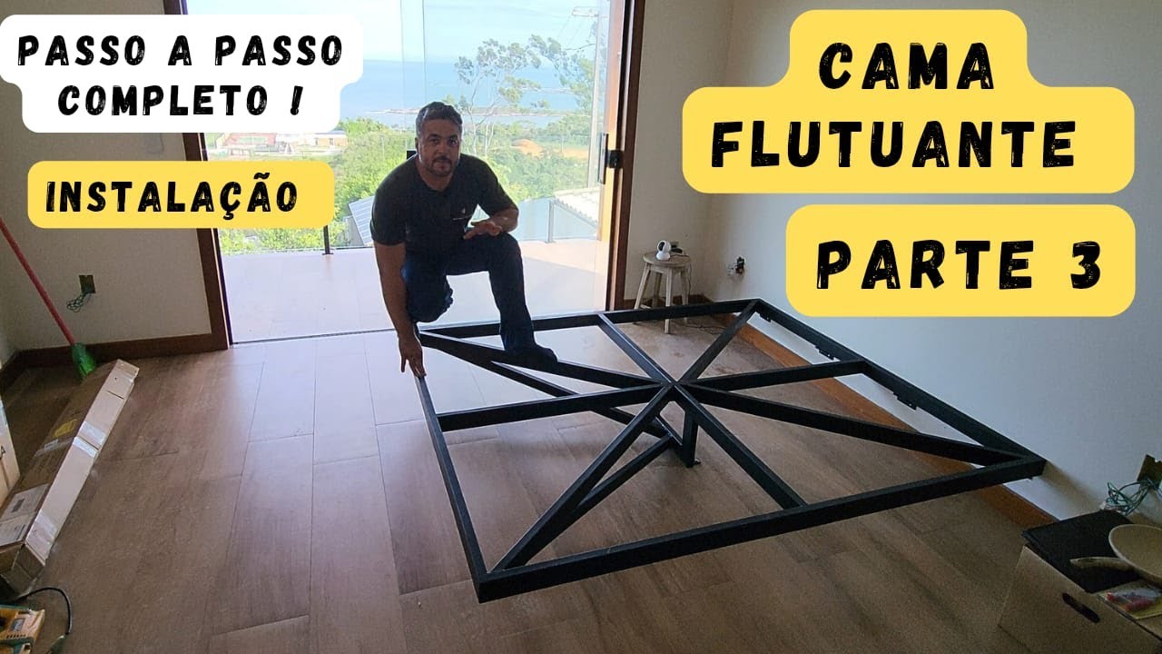 ✅COMO FAZER UMA CAMA FLUTUANTE EM METALON GALVANIZADO-📌PARTE 3 ( INSTALAÇÃO )