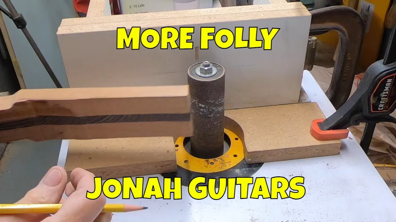 Утолщение головки грифа и черновая обработка грифа, JONAH GUITARS