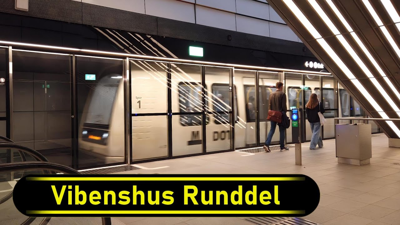 Metro Station Vibenshus Runddel - Copenhagen 🇩🇰 - Walkthrough 🚶