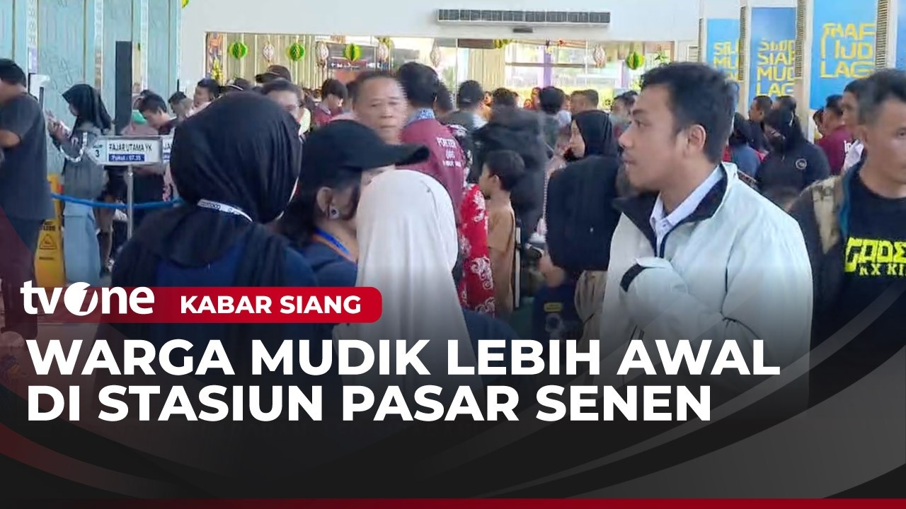Mudik Lebih Awal, Stasiun Pasar Senen Mulai Padat | Kabar Siang